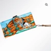American Darling Desert Rider Painted Leather Wristlet -Western Cowboy Clothing american darling desert rider painted leather wris