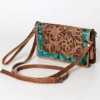 American Darling Tooled & Painted Leather Handbag -Western Cowboy Clothing american darling tooled painted leather handbag
