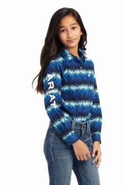 Ariat Girls Team Kirby LS Shirt - Maison Print