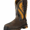 Ariat Men's Intrepid Venttek CT- Cocoa/Orange -Western Cowboy Clothing ariat mens intrepid venttek ct cocoa orange