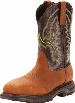 Ariat Men's Workhog XT H2O CT Bark/Forest