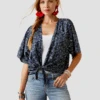 Ariat Womens Howdy Print SS Wrap