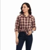 Ariat Women's Real Billie Nostalgia Red Plaid Shirt