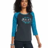Ariat Women's REAL Freedom Shirt - Char/Leopard -Western Cowboy Clothing ariat womens real freedom shirt char leopard
