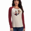Ariat Womens REAL L/S Tee F22 -Western Cowboy Clothing ariat womens real l s tee f22