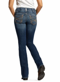 Ariat Women's REAL MR Bootcut - Entwined Festival Blue -Western Cowboy Clothing ariat womens real mr bootcut entwined festival blu 2