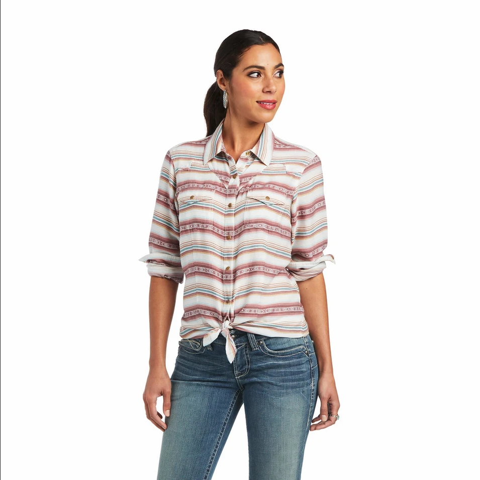Ariat Women's Rosewood Jacquard Snap Shirt 3 Ariat Women's Rosewood Jacquard Snap Shirt