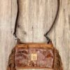 Beyond The Barn Hand Made Leather Dual Purpose Embossed Gator Purse BTB