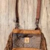 Beyond The Barn Hand Made Leather Dual Purpose Sable Gator Purse BTB