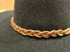 Beyond The Barn Hatband Braided Leather Medium Oil BTB