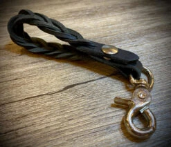 Beyond The Barn Leather Clip Keychain W/ Concho BTB -Western Cowboy Clothing beyond the barn leather clip keychain w concho btb 3