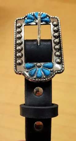 Beyond The Barn Napa Leather Kid's Belt Black