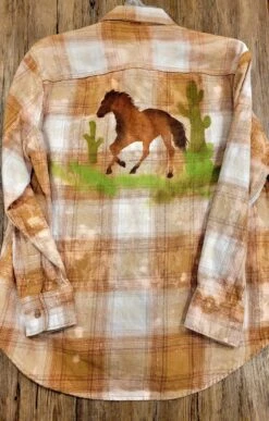 Beyond The Barn Tie Dye Stencil Flannels Handmade! -Western Cowboy Clothing beyond the barn tie dye stencil flannels handmade 5