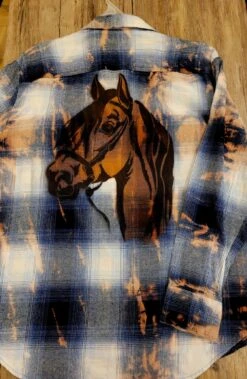 Beyond The Barn Tie Dye Stencil Flannels Handmade! -Western Cowboy Clothing beyond the barn tie dye stencil flannels handmade 7
