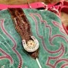 Beyond The Barn Upcycled Leather Boot Purse Pink Horseshoe BTB -Western Cowboy Clothing beyond the barn upcycled leather boot purse pink h