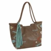 Catchfly Embroidered Design Tote -Western Cowboy Clothing catchfly embroidered design tote