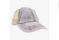 C.C Beanie KIDS Stone Washed Denim Criss Cross Cap -Western Cowboy Clothing cc beanie kids stone washed denim criss cross cap 2