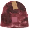 C.C CC Tie Dye Beanie With Rubber Patch -Western Cowboy Clothing cc cc tie dye beanie with rubber patch