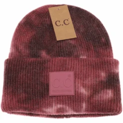 C.C CC Tie Dye Beanie With Rubber Patch