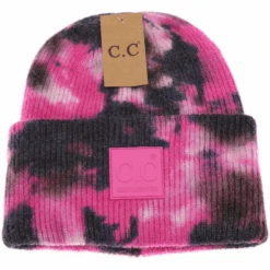 C.C CC Tie Dye Beanie With Rubber Patch -Western Cowboy Clothing cc cc tie dye beanie with rubber patch 6