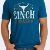 Cinch Mens Cinch Cattle Co. Tee - Teal -Western Cowboy Clothing cinch mens cinch cattle co tee teal