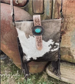 Countryside Co. Jackie Lynn Cowhide Fringe Bag