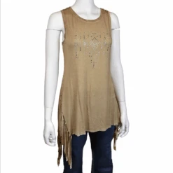 Cowboy Hardware Crystal Aztec Side Fringe Tank
