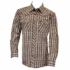 Cowboy Hardware Mens Arroyo L/S Snap Brown Plaid -Western Cowboy Clothing cowboy hardware mens arroyo l s snap brown plaid