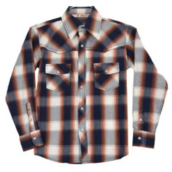 Cowboy Hardware Youth Hombre Plaid Orange