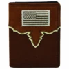 Justin Justin Men's Front Pocket Bifold Wallet Yoke W/USA Flag 2 Justin Justin Men's Front Pocket Bifold Wallet Yoke W/USA Flag -Western Cowboy Clothing justin justin mens front pocket bifold wallet yoke