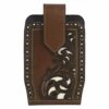 Justin Tooled Underlay Cell Phone Holster -Western Cowboy Clothing justin tooled underlay cell phone holster