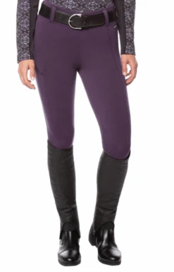 Kerrits Power Stretch Knee Patch Pocket Tight - Blackberry