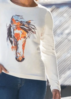 Kerrits Tangled Long Sleeve Shirt M