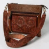 LS Western Crossbody Hand Tooled Leather Cowhide Bag -Western Cowboy Clothing ls western crossbody hand tooled leather cowhide b