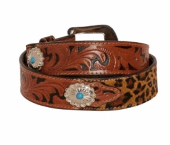Myra Bag Fanciful Hand Tooled Leather Belt -Western Cowboy Clothing myra bag fanciful hand tooled leather belt 1