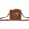 Myra Bag Orchids Hand-Tooled Bag -6518 -Western Cowboy Clothing myra bag orchids hand tooled bag 6518