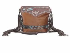 Myra Bag Russet Statement Hand Tooled Bag -4705
