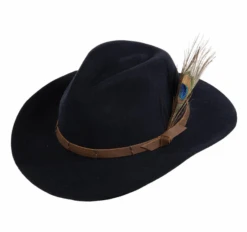 Outback Trading Gibson Navy Wool Hat