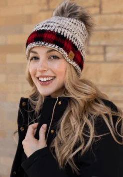 Panache Accessories Panache Fashion Knit Hat W/pom Pom -Western Cowboy Clothing panache accessories panache fashion knit hat w pom 3