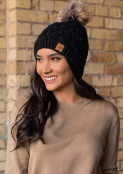 Panache Accessories Panache Fashion Knit Hat W/pom Pom -Western Cowboy Clothing panache accessories panache fashion knit hat w pom 6