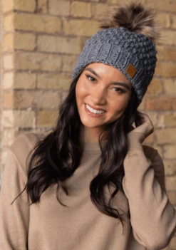 Panache Accessories Panache Fashion Knit Hat W/pom Pom -Western Cowboy Clothing panache accessories panache fashion knit hat w pom 9