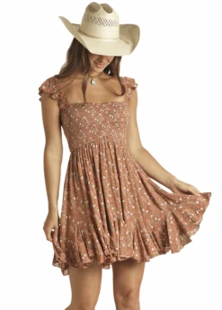 Panhandle Slim Floral Off Shoulder Dress