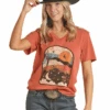 Panhandle Slim Ladies V-Neck Graphic Tee