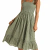 Panhandle Slim Womens Axtec Eyelet Maxi Dress