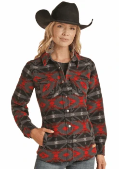 Powder River Outfitters Ladies Aztec Shirt Jacket