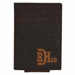 Red Dirt Hat Co Card Case Bison Grain