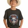 Rock & Roll Denim Boys Dale Brisby Rodeo Time - Black -Western Cowboy Clothing rock roll denim boys dale brisby rodeo time black