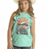 Rock & Roll Denim Girl's Desert Ruffle Tank -Western Cowboy Clothing rock roll denim girls desert ruffle tank