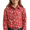 Rock & Roll Denim Girls LS Snap Shirt -Western Cowboy Clothing rock roll denim girls ls snap shirt