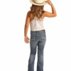 Rock & Roll Denim Girls Raised Denim Bootcut Jeans -Western Cowboy Clothing rock roll denim girls raised denim bootcut jeans